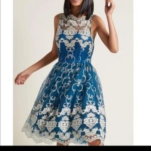 Women's Modcloth Chi Chi London Reign or Shine Embroidered Lace Dress